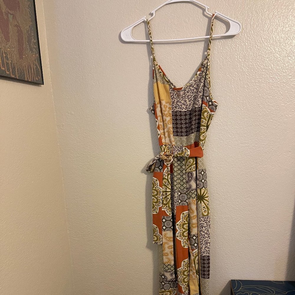 Printed Jumpsuit rave festival size s retro